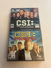 CSI & CSI Miami PC CD-ROM Games by Ubisoft - Includes All 6 Discs picture