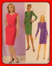 Misses Semi-fitted DRESS Pattern EASY Butterick B5521 Sz 6-8-10-12 UNCUT picture