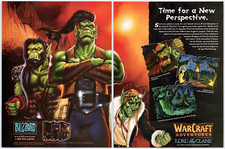 WarCraft Adventures - PC Cancelled Blizzard Game - Original Print Ad/Poster 1998 picture