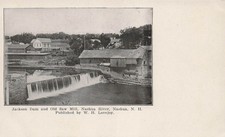 Nashua New Hampshire NH Jackson Dam Old Saw Mill Vtg Postcard K15 picture