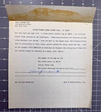 Vintage 1940s Lewis Purses Inc Fashion Promo Document Kaufman's Handwritten picture