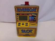 Radica Table Top Electric Riverboat video game Slot machine Works lights Sound picture