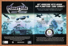 2003 PlanetSide Core Combat nVidia Original Advertisement / Retro Promo v1 picture