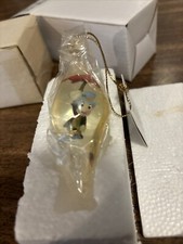 Disney Dew Drop Jiminy Cricket 2004 Hard Plastic Christmas Ornament VHTF picture