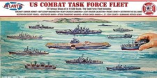 Atlantis US Combat Task Force Fleet 12 Ships Included 1/1200 Scale, Molded picture