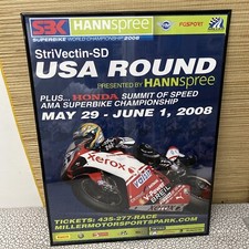 2008 US SBK Super Bike Race Poster HANNspree Championship Miller Motorsports Pk picture
