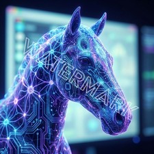 Premium Computerized Horse #1 Artwork Digital Image Picture Photo Wallpaper picture