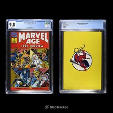 MARVEL AGE PREVIEW #2 CGC 9.8 TODD MCFARLANE JIM LEE ASM #300 BACK COVER picture