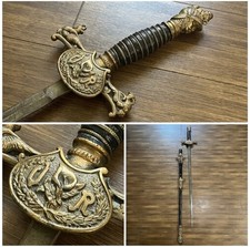 Antique Knights of Pythias UR Ceremonial Sword Scabbard Named J Colomer FCB 37