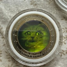 Holographic Gaming Token Riviera Casino 2002 Halloween picture