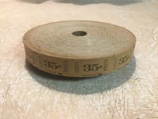 Vintage/antique amusement park ticket Roll 35 Cents NEW Indiana Ticket Company picture