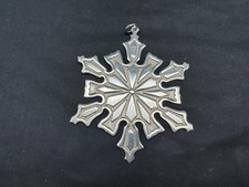 Vintage 1977 MMA Sterling Silver Snowflake Christmas Ornament picture