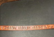 VINTAGE BSA CAMP FRANK RAND SANTA FE, NM  LEATHER TOOLED BELT SZ.40 