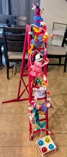 1994 Mr. Christmas Mickey's Tree Trimmers Animated 4 Foot Ladder ~ Tested, Works picture
