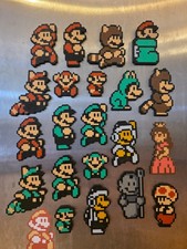 Super Mario 3 NES Sprite 3D Printed Magnets picture