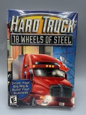 Hard Truck 18 Wheels Of Steel PC CD Rom Game-Very Rare Vintage New picture