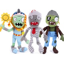 JHESAO 3PCS PVZ Plush Toys Normal Mummy Zombie Plushies picture