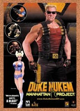 Duke Nukem Manhattan Project PC Original 2002 2-Sided Foldout Poster 10.5