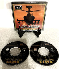 Jane's LONGBOW GOLD For PC CD-ROM With Disc #2 and #3 Only - Missing Disc #1 picture