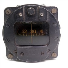 Vtg WWII US ARMY Type B-16 Aircraft Compass Works (Read) picture