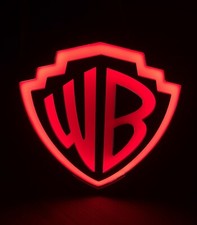 Warner Brothers Logo -   3D LED LightBox  - Red Illumination - USB Cable Include picture