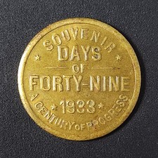 1933 Chicago World's Fair Century of Progress Token Days of 49 20 MEX picture