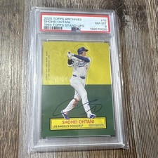 Topps 2025 Archives Shohei Ohtani 1964 Stand-Ups #15 PSA 8 Auto picture