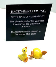 Hagen Renaker Baby Duckling 2pc Set HR-104 Last of Factory Stock BIN picture