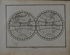 Antique 1774 Map of the World California as an Island Original History Art picture