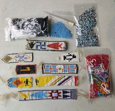 vintage antique Native American beadwork Parts Pre 1940  picture