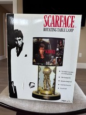 1983 Scarface The World is Yours Rotating Statue Lamp, LED's, new, never used.  picture
