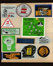 12 DIFF. NICE AEP  COAL CO COAL MINING STICKERS # 650 picture