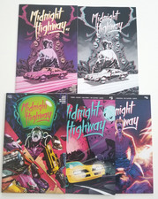 Midnight Highway #1-4 & 1 in 3-D (Kickstarer/Bad Bug) Comic 80's Horror Set ~ 5 picture