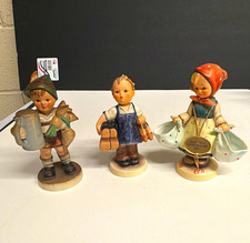 Goebel Hummel M.I. Hummel Porcelain Hand Painted Figurines Set of 3 5in 1997 picture
