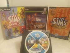 The Sims PcDvd/Cd ROM Castaway Stories & Expansion Pack 3 Lot(Pre Owned) picture