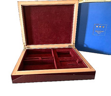 ELIE BLEU Ebony Desktop box Lining in Velvet Goat Made in France picture