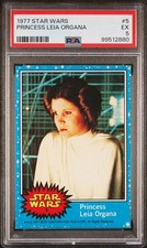 1977 Topps Star Wars Series 1 Princess Leia Organa #5 - PSA 5 EX picture