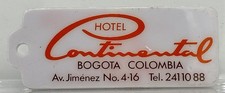 Hotel Continental Bogota, Colombia Av. Jimenez No. 4-16 Hotel Room Key Fob picture