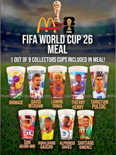 2026 McDonald's FIFA World Cup Adult Happy Meal Cups Singles 50% OFF 4 OR MORE picture