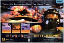 Battlezone II Combat Commander PC - Vintage Original Print Ad/Poster Promo 1999 picture