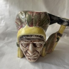 Indian Chief, Ceramic Hand Painted Mug signed ‘Minter1997’ picture