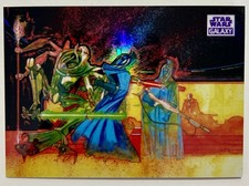#18/25 PALPATINE GRIEVOUS Purple REFRACTOR 2021 Topps STAR WARS GALAXY CHROME 56 picture