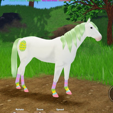 Thoroughbred Horse Nfa Easter '22 Unique Very Rare Breed Unbreedable picture