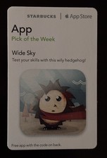 Starbucks Pick Of The Week Card Wide Sky Apple iTunes Expired picture