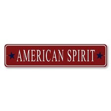 American Spirit Sign - 4 x 18, Red picture