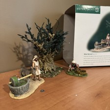 Dept 56 Little Town of Bethlehem Olive Harvest Set of 3 Vtg 2000 Biblical Decor picture