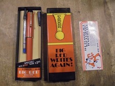 Vintage Parker Big Red Duofold Orange Ball Point Pen IN BOX picture