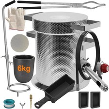 MMasters 6KG Fish-Scale Propane Melting Furnace Kit,2500°F Stainless Steel picture