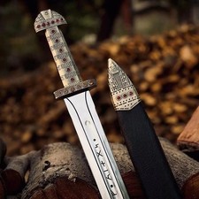 Handmade King Ragnar Lothbrok Viking Sword picture
