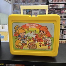 Vintage 1983 Rainbow Brite No Thermos Yellow Plastic Lunch Box Hallmark picture